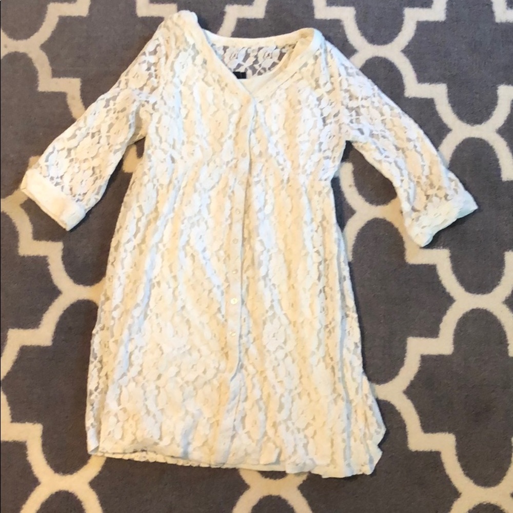 Torrid White Lace Dress